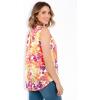 Woman Within Plus Size Perfect Sleeveless Shirt(Sunshine Pop Floral)