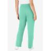 Woman Within Plus Size Sport Knit Straight-Leg Pull-On Pants(Pink)