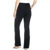Woman Within Plus Size Tall Stretch Denim Five-Pocket Bootcut Jeans(Black Bloom Embroidery)