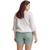 ellos Plus Size Stretch 5-Pocket Shorts(Grey Spruce)