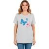 Woman Within Plus Size Graphic Tee(Heather Grey Butterflies)