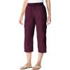 Woman Within Women’s Convertible Length Cargo Capri/Bermuda Pants(Deep Claret)