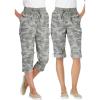 Woman Within Women’s Convertible Length Cargo Capri/Bermuda Pants(Olive Green Camouflage)