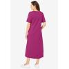 Woman Within Plus Size Layered Knit Empire Dress(Waterfall)