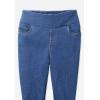 Woman Within Plus Size Pull-On Flex Elastic-Waist Stretch Denim Capri Jeans(Azure Blue)