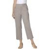 Woman Within Plus Size Pull-On Flex Elastic-Waist Stretch Denim Capri Jeans(Grey Denim)