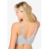 Catherines Women’s Plus Size Cotton Comfort Wireless Bra(Heather Grey)