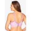 Catherines Women’s Plus Size Cotton Comfort Wireless Bra(Light Purple Gingham)