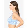 Catherines Women’s Plus Size Cotton Comfort Wireless Bra(Tropical Bloom)