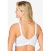 Catherines Women’s Plus Size Cotton Comfort Wireless Bra(White)