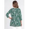Woman Within Plus Size 2-Pocket Swing Tunic(Emerald Batik)