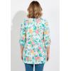 Woman Within Plus Size 7-Day Layered-Look Tunic(White Hibiscus Garden)