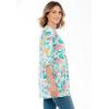 Woman Within Plus Size 7-Day Layered-Look Tunic(White Hibiscus Garden)