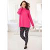 Woman Within Plus Size Long-Sleeve Crewneck Soft Waffle Knit Thermal Shirt(Raspberry Sorbet)