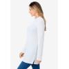 Woman Within Plus Size Long-Sleeve Crewneck Soft Waffle Knit Thermal Shirt(White)