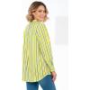 Woman Within Plus Size Perfect Pintuck Tunic(Primrose Yellow Sunny Stripe)