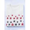Woman Within Plus Size Cuffed Americana Print Tee(Red White Blue Stars)