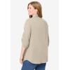 Woman Within Plus Size Pintucked Button Down Gauze Shirt(Natural Khaki)