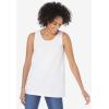 Woman Within Plus Size Scoopneck Tank(Sweet Coral)