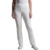 Woman Within Plus Size Tall Stretch-Cotton Knit Pull-On Bootcut Pocket Leggings(White)