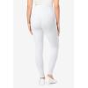 Woman Within Plus Size Tall Side Pocket Ankle-Length Pull-On Stretch Knit Cotton Spandex Leggings(White)