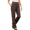 Woman Within Plus Size Perfect Back-Elastic Gap-Free Straight-Leg Cotton Jeans(Chocolate)