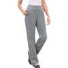 Woman Within Plus Size Perfect Back-Elastic Gap-Free Straight-Leg Cotton Jeans(Gunmetal)