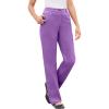 Woman Within Plus Size Perfect Back-Elastic Gap-Free Straight-Leg Cotton Jeans(Pretty Violet)