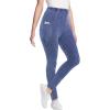 Woman Within Plus Size Tall Side Pocket Ankle-Length Pull-On Stretch Knit Cotton Spandex Leggings(Stone Wash)
