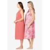 Only Necessities Plus Size 2-Pack Sleeveless Nightgown(Neutral Animal)