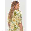 ellos Plus Size Button Front Crinkle Tunic(Desert Sage Floral)