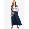 Woman Within Plus Size 7-Day Maxi Skirt(Deep Teal)