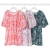 Woman Within Plus Size Blouson Peasant Tunic(White Secret Garden)