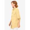 Woman Within Plus Size Cotton Gauze Bigshirt(Banana)