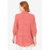 Woman Within Plus Size Cotton Gauze Bigshirt(Sweet Coral)