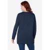 Woman Within Plus Size Crewneck Fleece Sweatshirt(Navy)