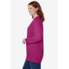 Woman Within Plus Size Crewneck Fleece Sweatshirt(Raspberry)