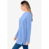 Woman Within Plus Size Crewneck Ultra Soft Sherpa Sweatshirt(French Blue)