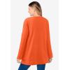 Woman Within Plus Size Crewneck Ultra Soft Sherpa Sweatshirt(Grenadine)