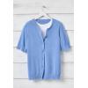 Woman Within Plus Size Perfect Elbow-Length Sleeve Cardigan Sweater(Yellow Painted Floral)