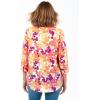 Woman Within Plus Size Perfect Three Quarter Sleeve Shirt(Sunshine Pop Floral)