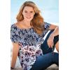 Woman Within Plus Size Ruffle Tee(Pretty Jade Ombre)