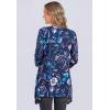 Woman Within Plus Size Swing Hem Tunic(Navy Multi Florals)