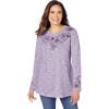 Radiant Purple Marled Embroidery