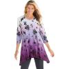 Purple Falling Floral