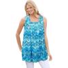 Paradise Blue Batik Chevron