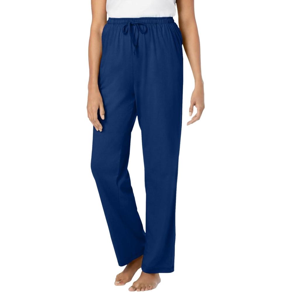 imageDreams amp Co Plus Size Knit Sleep PantEvening Blue