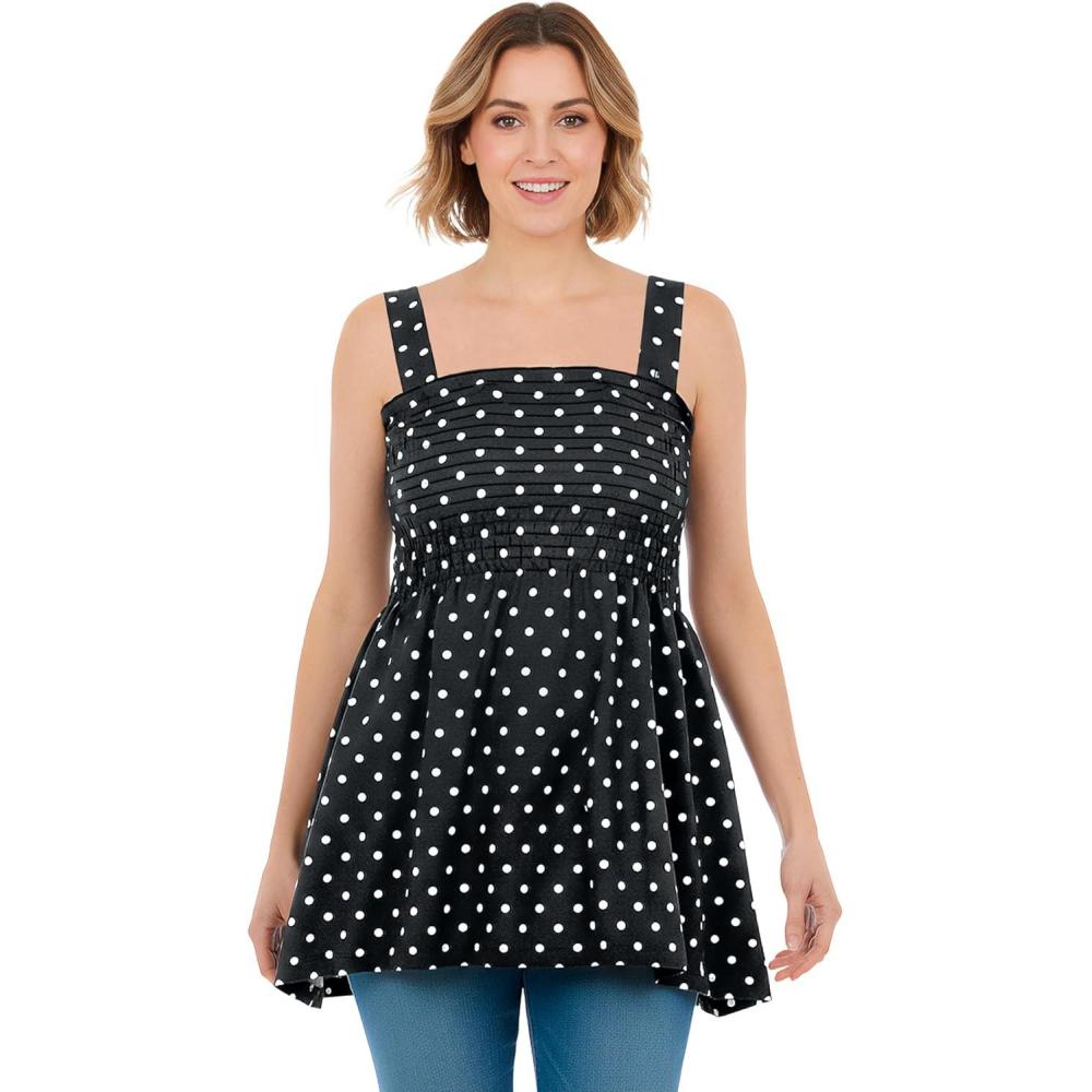 imageWoman Within Plus Size Convertible Tunic To SkirtBlack Ballet Dot