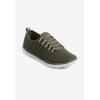 Comfortview Women’s Wide Width The Ariya Sneaker(Dark Olive)