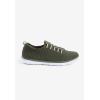 Comfortview Women’s Wide Width The Ariya Sneaker(Dark Olive)